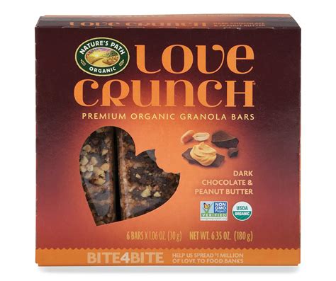 Nature S Path Love Crunch Dark Chocolate Peanut Butter Granola Bars