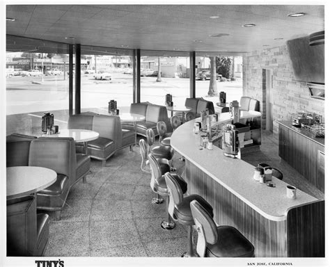 Hours of operation are subject to change. Shown is the corner area of Tiny's Drive-In in San Jose ...