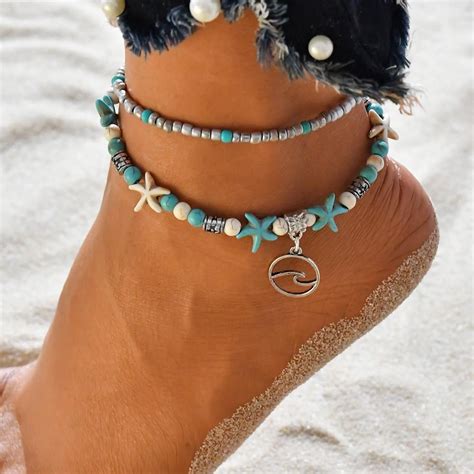 Ocean Boho Anklet Collection Ankle Bracelets Anklets Ankle Jewelry