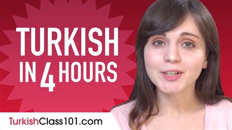 Learn Turkish In 4 Hours ALL The Turkish Basics You Need YouTube