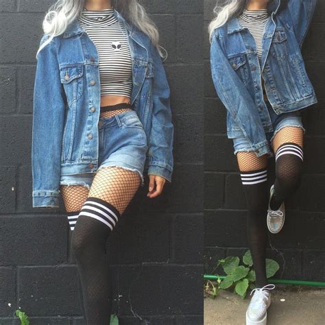 Limited Item 90s Vintage Grunge Alien Denim Outfit Outfits Clueless