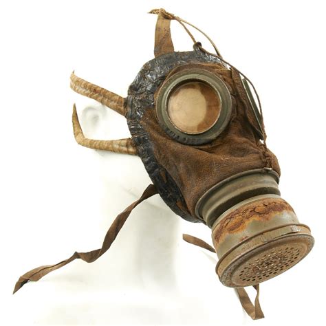 Original Imperial German Wwi Gas Mask With Can International Military