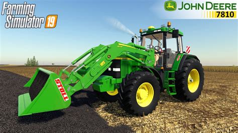 Farming Simulator 19 John Deere 7810 Tractor Front Loader Loads