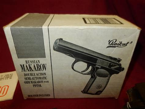 Vintage Kbi Russian Makarov Double Action Semi Auto 9mm Pist