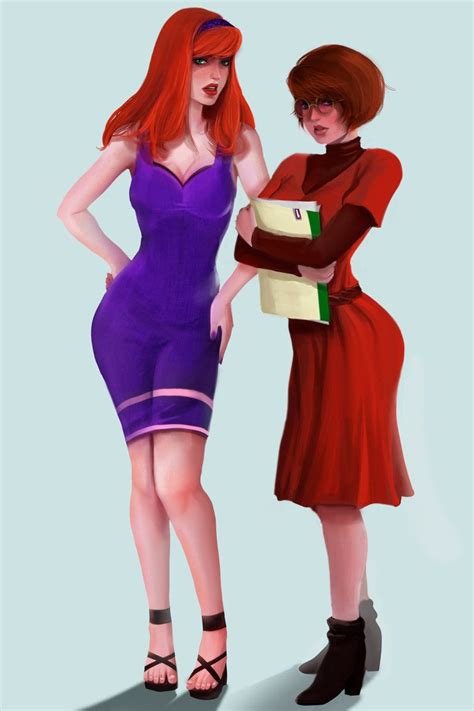 Daphne And Velma By Rossowinch Deviantart Com On Deviantart Cartoons