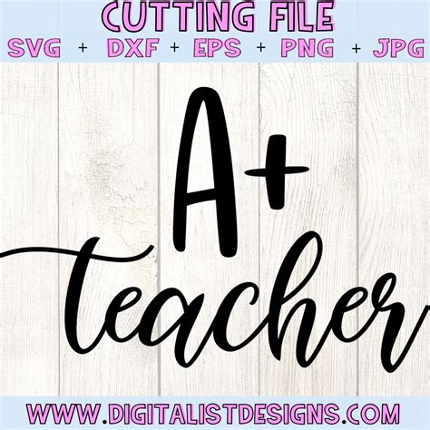 A+ Teacher SVG | DigitalistDesigns