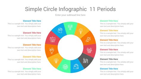 Simple Circle Infographic 11 Periods Ciloart