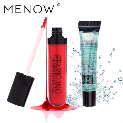 Menow Brand Make Up Set 21colors Liquid Lip Gloss Waterproof Long Wearing And 15 Ml Lipstick