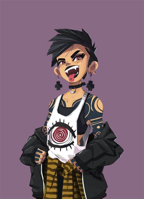 Artstation Punk Girl Trung Nguyen Character Art Punk Character