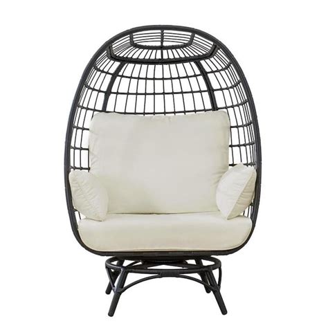 Sunjoy country cabin 32 steel fire pit extend your unique style to the outdoors and enjoy the benefits of an outdoor fire pit. Sunjoy Black Rattan Metal Swivel Chaise Lounge Chair(s ...