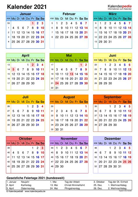 2021 yearly printable calendars in microsoft word, excel and pdf. Kalender 2021 Format Excel / Kalender 2021 Schweiz in Excel zum Ausdrucken / Es ya un clásico de ...