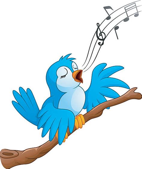 Yellow Bird Singing Cartoon Clip Art Vector Images And Illustrations