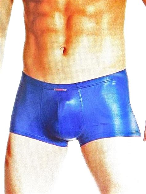 Mens Sexy Pvc Tight Boxers Shorts Large Uk Clothing