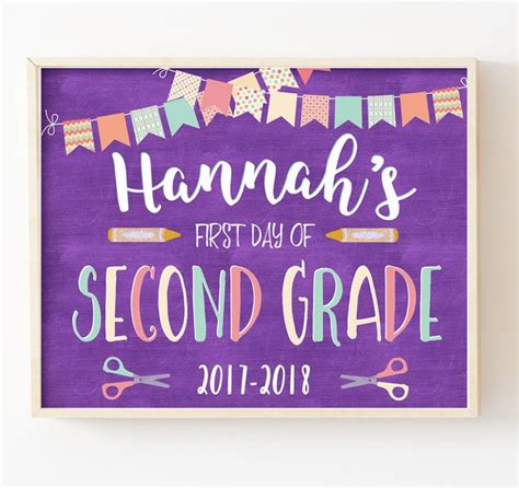 First Day Of School Sign Chalkboard School Sign First Day Of Etsy