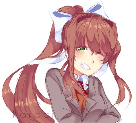 Just Monika By Podgiie On Deviantart