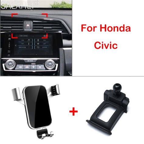 Car Phone Holder For Honda Civic 10th Gen 2016 2017 2018 2019 Car Air