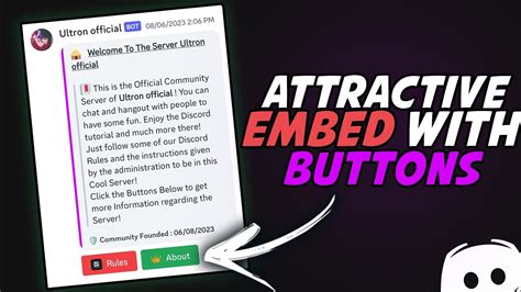 How To Make Embed Message On Discord Discord Embed YouTube