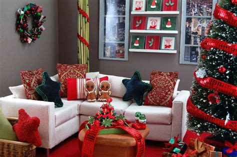 Fondos De Pantalla Habitación Rojo Árbol De Navidad Fiesta Diseño