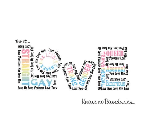 Love knows no boundaries means that (true) love does not accept limitations, is limitless, can overcome the odds. Love Has No Boundaries Quotes. QuotesGram