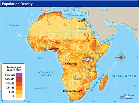 Online Maps Africa Population Density