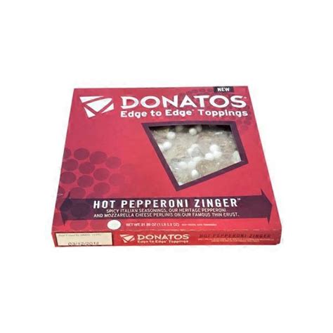 Donatos Hot Pepperoni Zinger Pizza 2189 Oz Instacart
