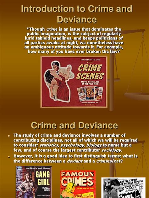 Introduction To Crime And Deviance Deviance Sociology Norm Social
