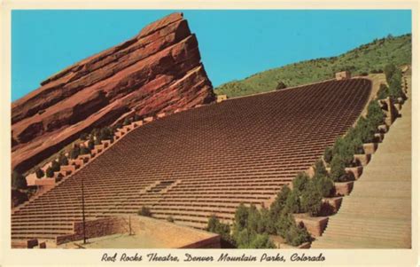 Denver Co Colorado Red Rocks Amphitheatre Mountain Parks Vintage