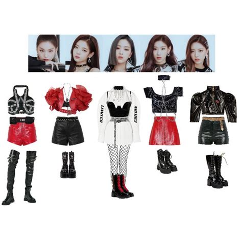 Fashion Set Itzy Wannabe Created Via In 2021 Kpop Fashion Outfits Fashion Stage Outfits