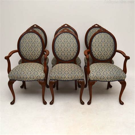 Set Of Six Antique Walnut Dining Chairs Antiques Atlas