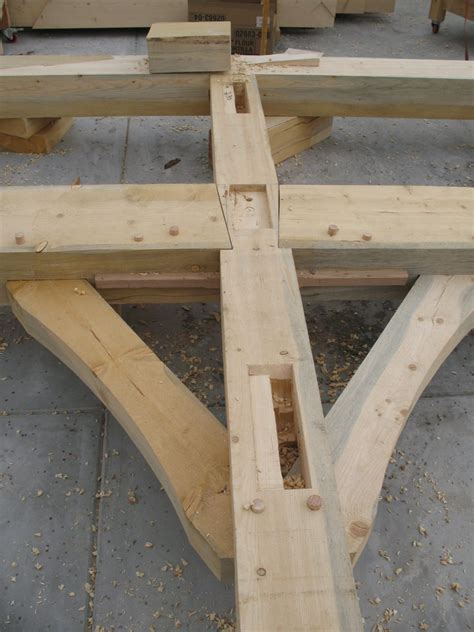 Timber Post With Full Housing And Knee Brace Mortise Pockets Kenai