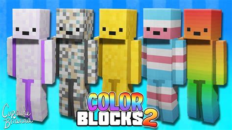 Color Blocks 2 Skin Pack By Cupcakebrianna Minecraft Skin Pack
