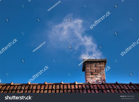 Smoke Raising Chimney Winter Stock Photo Edit Now 168915953