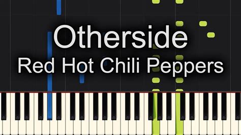 Otherside Red Hot Chili Peppers Piano Chords Youtube