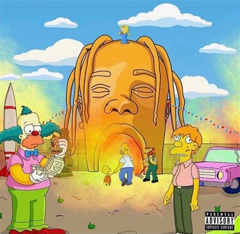 We hope you enjoy our growing collection of hd images to use as a background or home screen for please contact us if you want to publish a travis scott cartoon wallpaper on our site. ASTROWORLD | Simpsons art, Planet painting, Canvas drawings