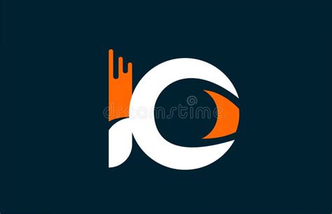 Orange White Creative Number 10 Logo Icon For Company Design Stock