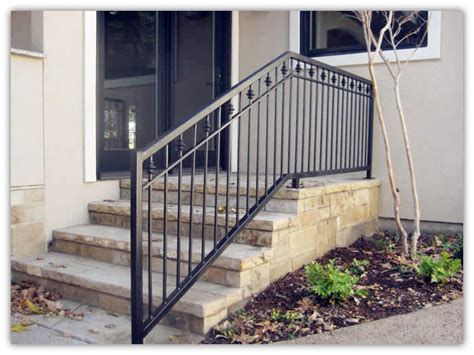 Ideal for a variety of applications, including decks, playsets, landscaping, stair support, walkways and other outdoor projects where lumber is exposed to the. Rustproof Wrought Iron Railings Metal Railing Outdoor ...