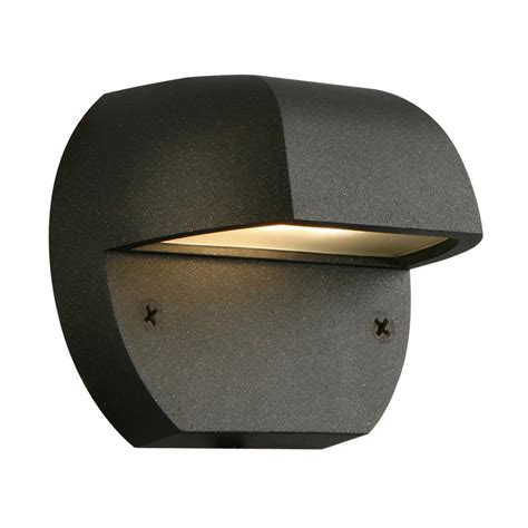 Hampton Bay Low Voltage Black Outdoor Integrated Led Surface Mount