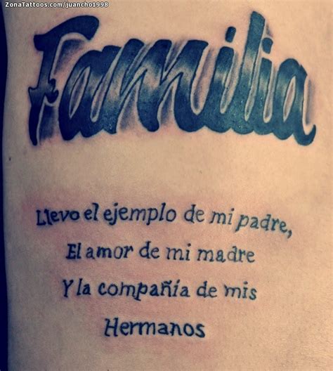Tatuaje De Familia Letras Frases