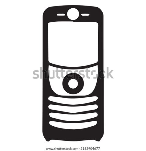 Phone Silhouette Black White Stock Vector Royalty Free 2182904677