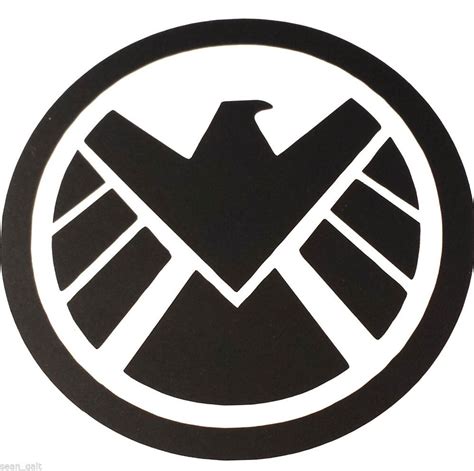 Avenger And Marvel Agents Of Shield Logo Vinyl Decal Size Color And Style