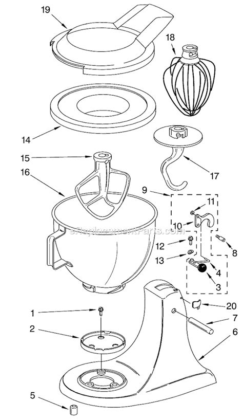 Keep your kitchenaid running smoother, longer with our selection of kitchenaid stand mixer repair parts. 33 Kitchenaid Artisan Parts Diagram - Diagram Example Database