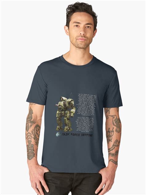 Battletech Task Force Serpent Shirt Mens Premium T Shirt By