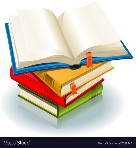 Stack Of Books Royalty Free Vector Image Vectorstock