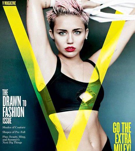 Miley Cyrus V Magazine Photo Shoot Shows Some Skin