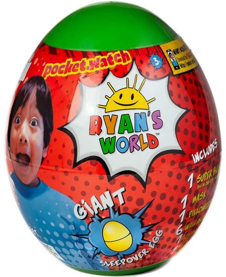 Ryans World Giant Sleepover Egg Exclusive Mystery Surprise Green Super