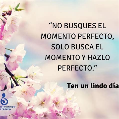 No Busques El Momento Perfecto Solo Busca El Momento Y Hazlo Perfecto