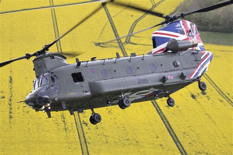 airshow news raf chinook helicopter celebrates 40th anniversary with new colour scheme