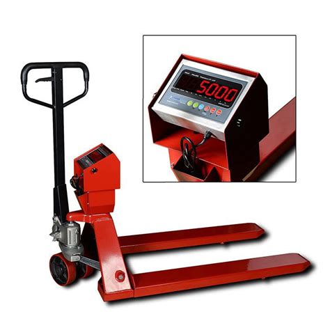 China 2500kg Manual Scale Hand Pallet Truck With Electric Scale