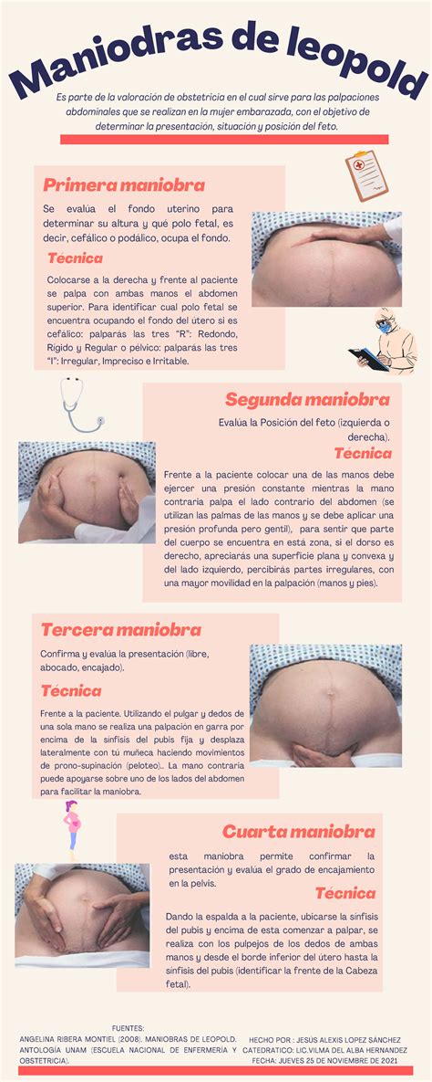 Infografia De Las Maniobras De Leopold T Cnica Frente A La Paciente