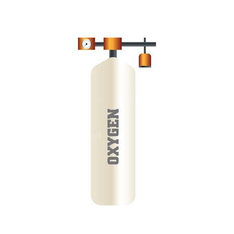 Oxygen Cylinder Vector Design Images Oxygen Gas Cylinder Tank Isolated